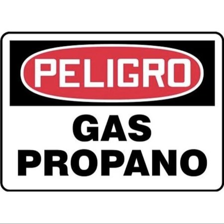Accuform OSHA DANGER Safety Sign PROPANE GAS SHMCHL171XL